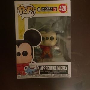 New in box- never opened. Funko Pop Mickey Mouse. Apprentice Mickey. #426